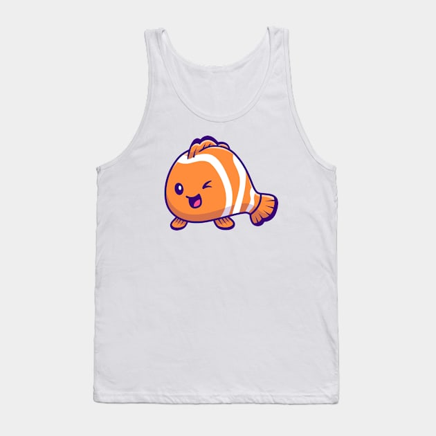 Cute Clown Fish Tank Top by Catalyst Labs